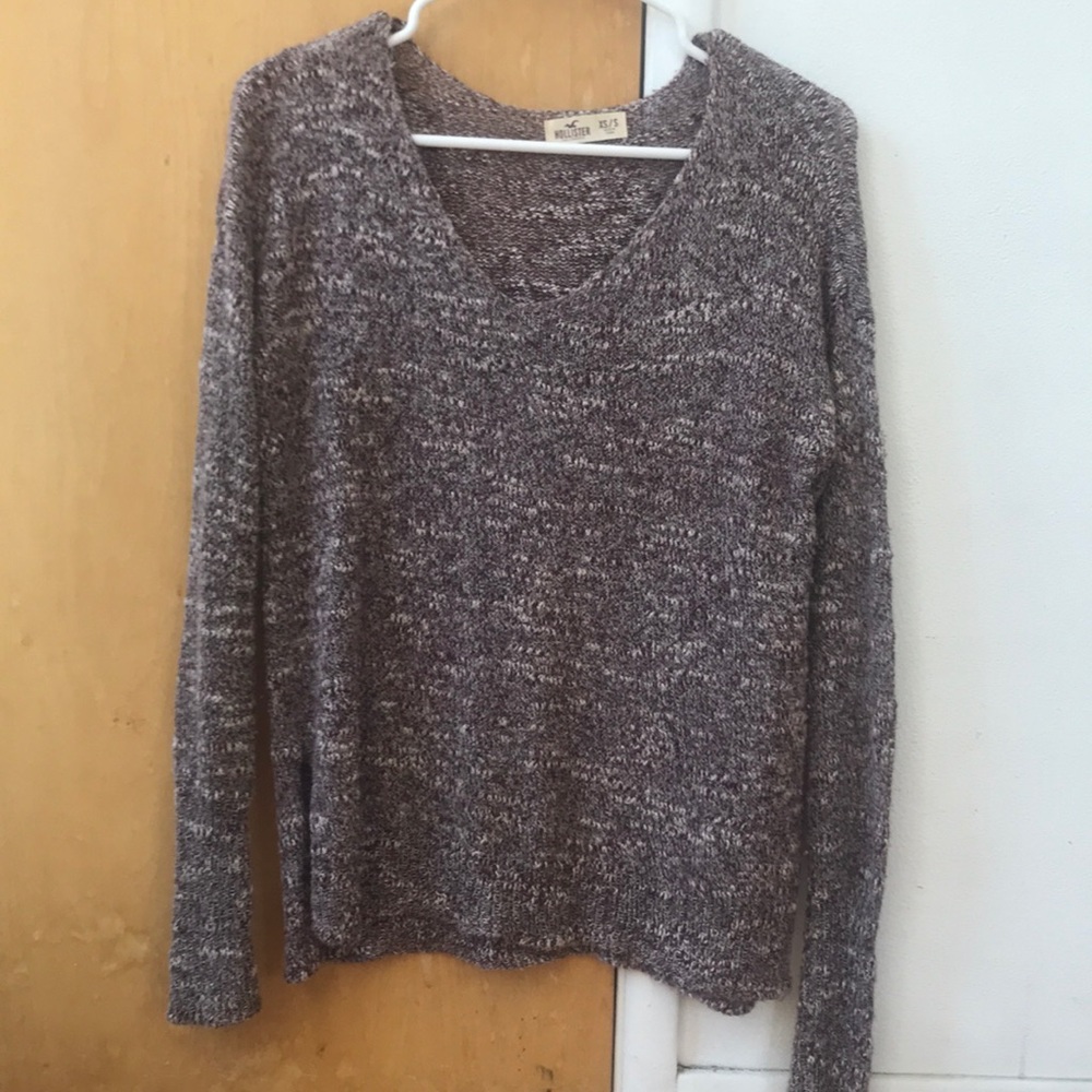 Red and white sweater from Hollister